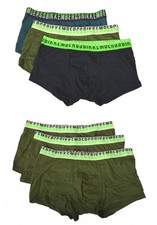 Boxers homme BIKKEMBERGS, lot de 3, élastique visible, sous-vêtements en coton e