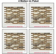 4x Sticker Mural Auto-Adhésif