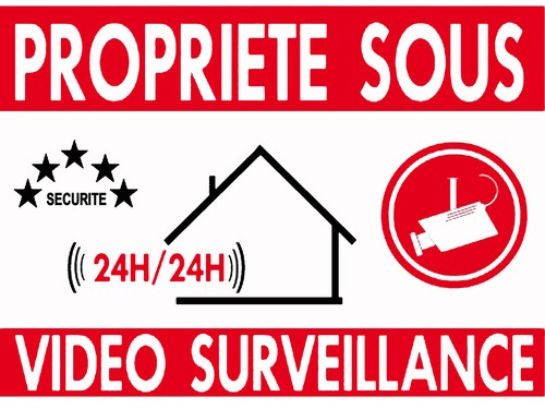 Plaque alu alarme vidéo - alarme,