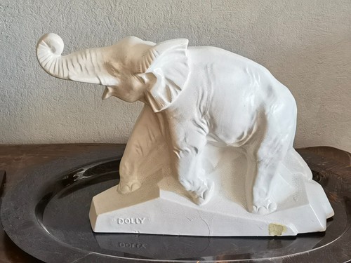 Craquelé art déco - déco, éléphant