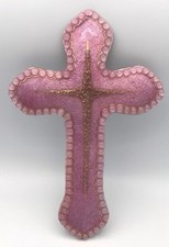 Grande CROIX Murale En Émaux D’Art Sur Argent Signé P.BONNET, Limoges 