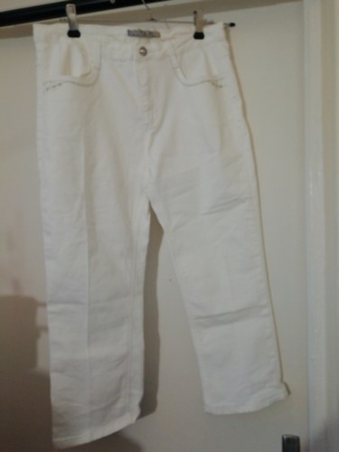 Joli pantalon blanc doux - pantalon,