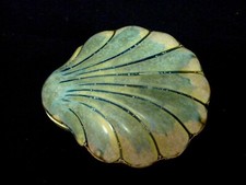 DENBAC BELLE BOITE SIGNÉE EN FORME DE COQUILLE SAINT JACQUES GRÈS VIERZON BERRY