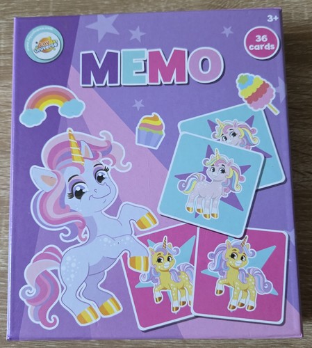 Jeu mémoire memo licorne - jeu,