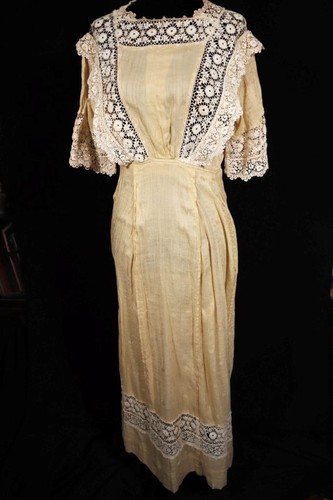 Robe ancienne édouardienne - robe,