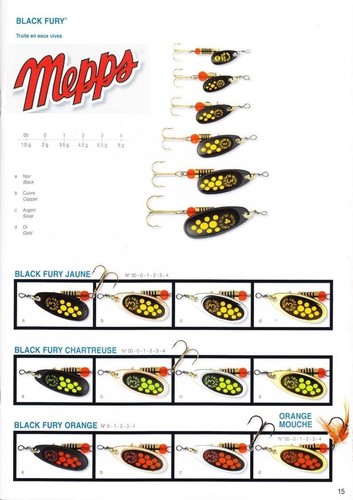 Cuiller mepps comet black - cuiller,