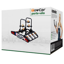 TowCar porte-vélo fixation TowCar T4 pour 4 vélos 60 kg