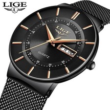 LIGE Montre Homme Quartz