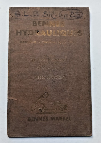 Notice bennes marrel type - notice,