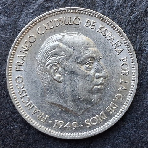 Espagne 5 pesetas - (lp410),