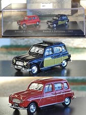 1/87 HO Renault 4 R4 1962 + Parisienne 1963 4L Voiture Miniature Collection 