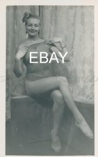 SEXY PIN-UP 1950s PHOTO ORIGINAL CARD #86   9x14cm LEGGY BUSTY