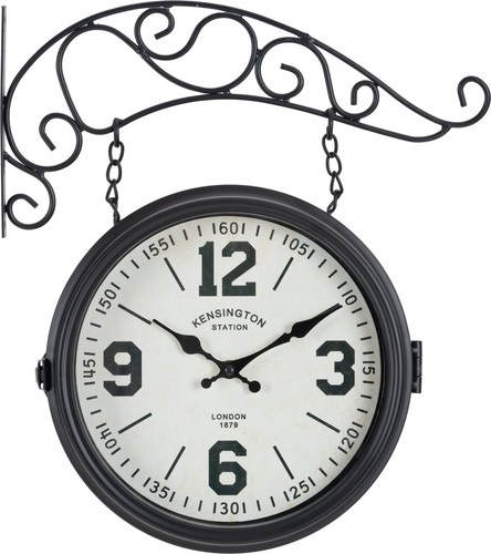 Horloge gare double murale - horloge,