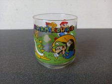 MODELE TRES RARE VERRE / GLASS SUPER MARIO WORLD 1993 NINTENDO MOTIV 4/MOTIF 4 