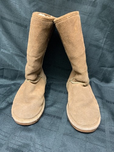 Bottes suède marron clair - en,
