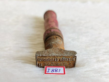 Tampon En Fer En Bois Vintage