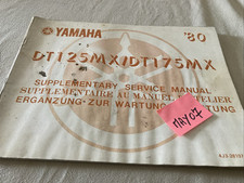 Yamaha DT125MX DT175MX 1980 DTMX 125 175 supplément manuel revue technique