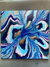 Acrylic Fluid Poured Abstract