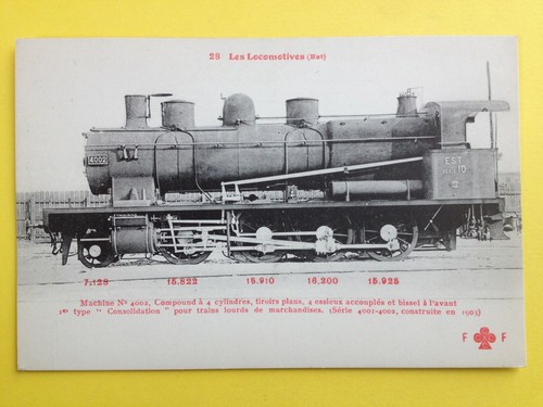 Cpa locomotive cie est - cie, l'est