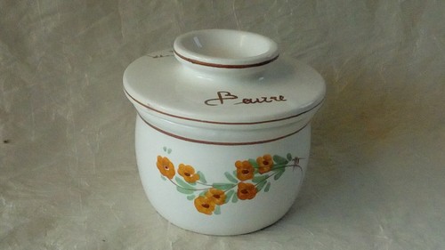 Beurrier eau faience - beurrier,