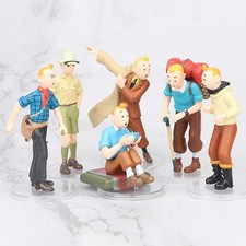 Lot de 6 Figurines Tintin pvc