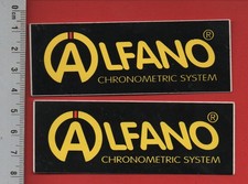 ❤ ALFANO - MOTO KART AUTO RALLYE RACING MECANIQUE - LOT 2 AUTOCOLLANTS ❤