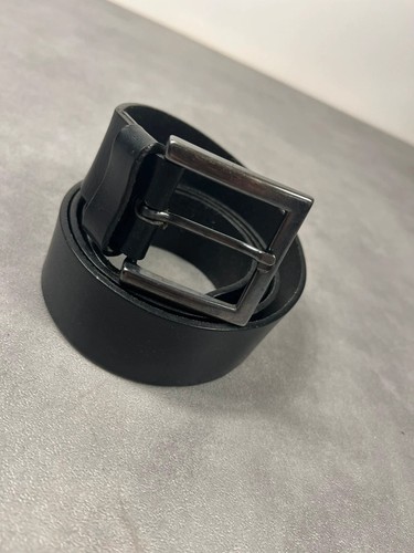 Ceinture cuir noir vintage