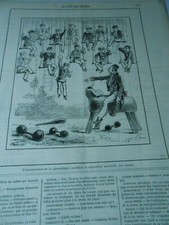 Caricature 1882 - Enseignement