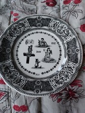 1 Assiette En Gien Rébus N°9