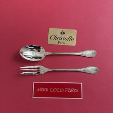 CUILLÈRE FOURCHETTE SERVICE  CHRISTOFLE MARLY  25CM METAL ARGENTE TRÈS BEL ÉTAT