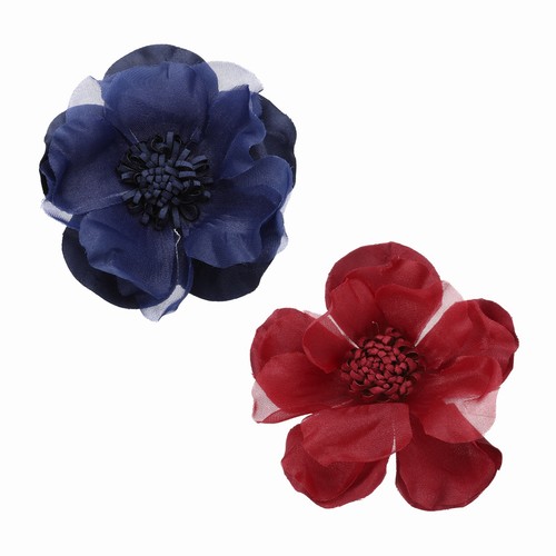 Broche fleur tissu pièces - broche, 2