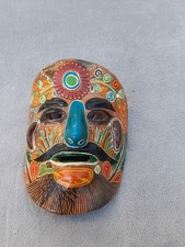 Masque mexicain en terre cuite