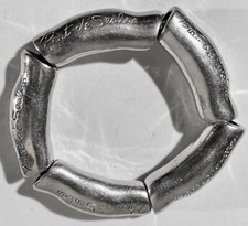 Prat de Seabra -  bracelet moderniste extensible métal signé  prat de seabra
