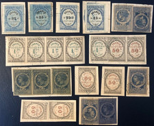 France lot de timbres fiscaux divers sur fragments - (C140)