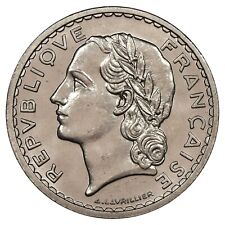 France - 5 francs 1935 Lavrillier - SPL/FDC - nickel - F.336/4 Gad.760 - monnaie