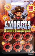 Amorces pour pistolet , 12 amorces de 8 coups pour pistolet