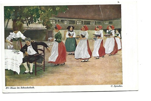 Illustration alsacienne signee - illustration,