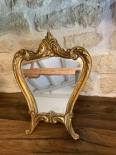 Petit miroir de table doré