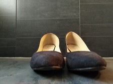 Escarpins daim "URBAN" noirs pointure 41 talon 5,5 cm.