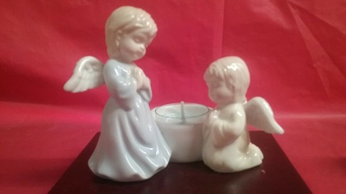 Ceramic praying angels tea - praying,