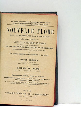 Bonnier nouvelle flore - bonnier,