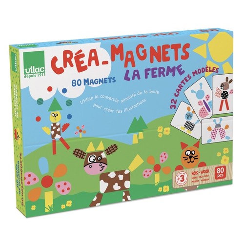Vilac créa magnets 80 - vilac,,