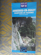 carte IGN bleue 1/25000 3231 OT top 25 amberieu en bugey  edition 1  1997