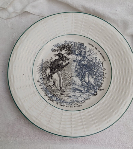 Digoin sarreguemines assiette - sarreguemines,