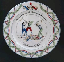Assiette bicentenaire Révolution Française  bernadette frappier