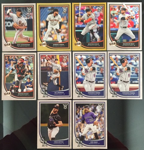 2018 topps lot - bl, giants
