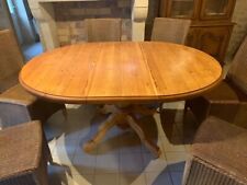 Solid Antique Pine Farmhouse Dining Table (extendable)
