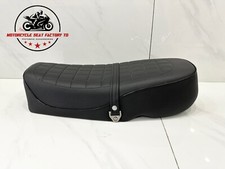 Siège de moto Honda CB350 K4-K5 1972-1973 noir métal pan style classique.