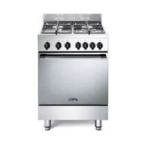 DE LONGHI GEMMA66GVL Cuisine Gaz 60X60 4 Brûleurs Fonte Four Ventilé Inoxydable'
