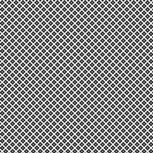 48th noir fleur design - noir,